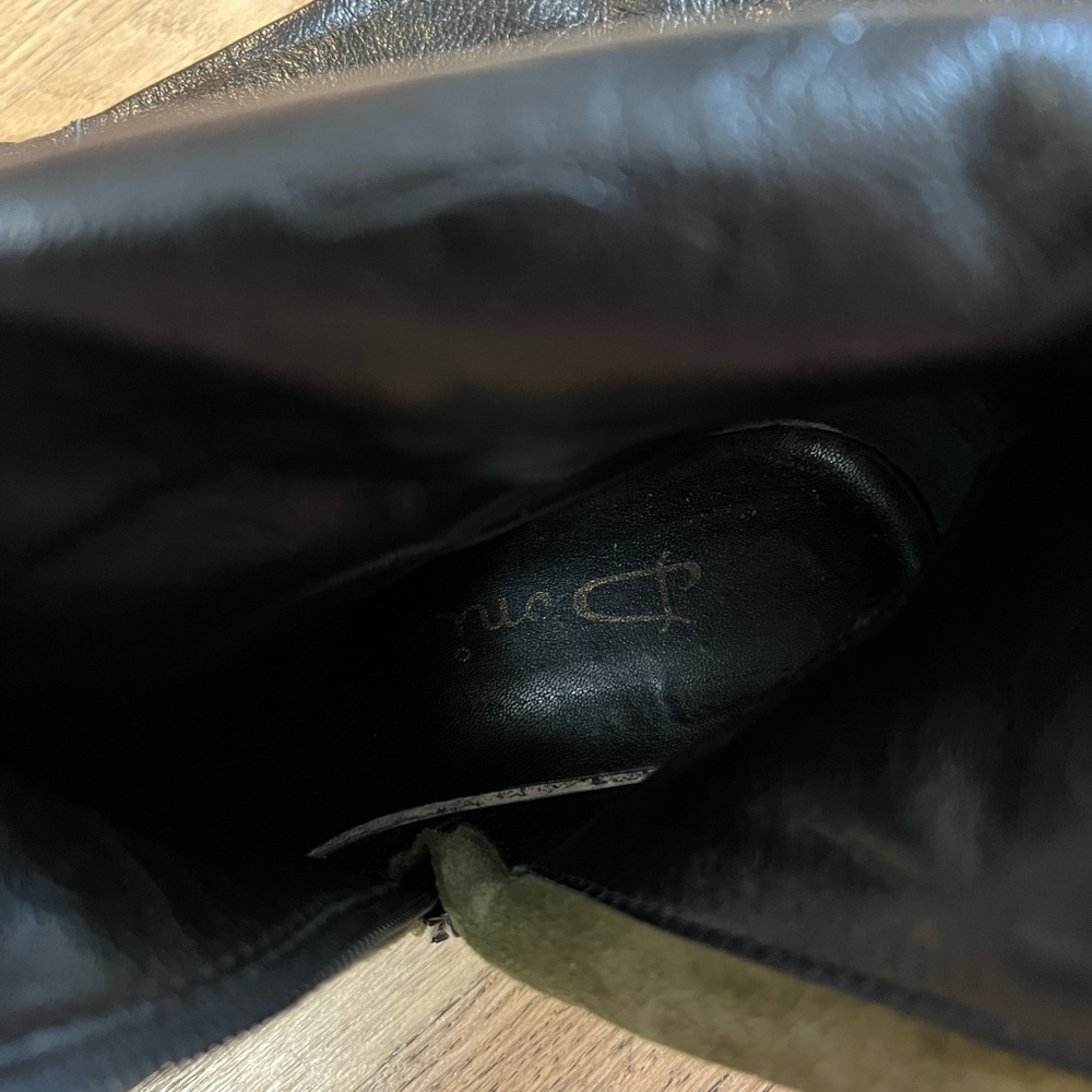 Green sued lug  sole midcalf boots - Picture 9 of 12